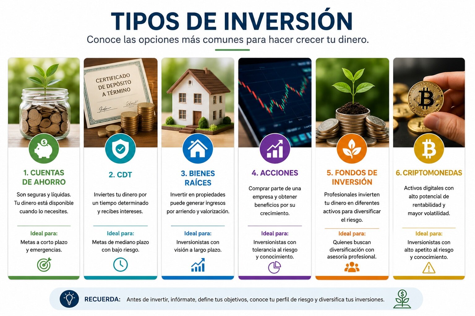 Tipos de inversión